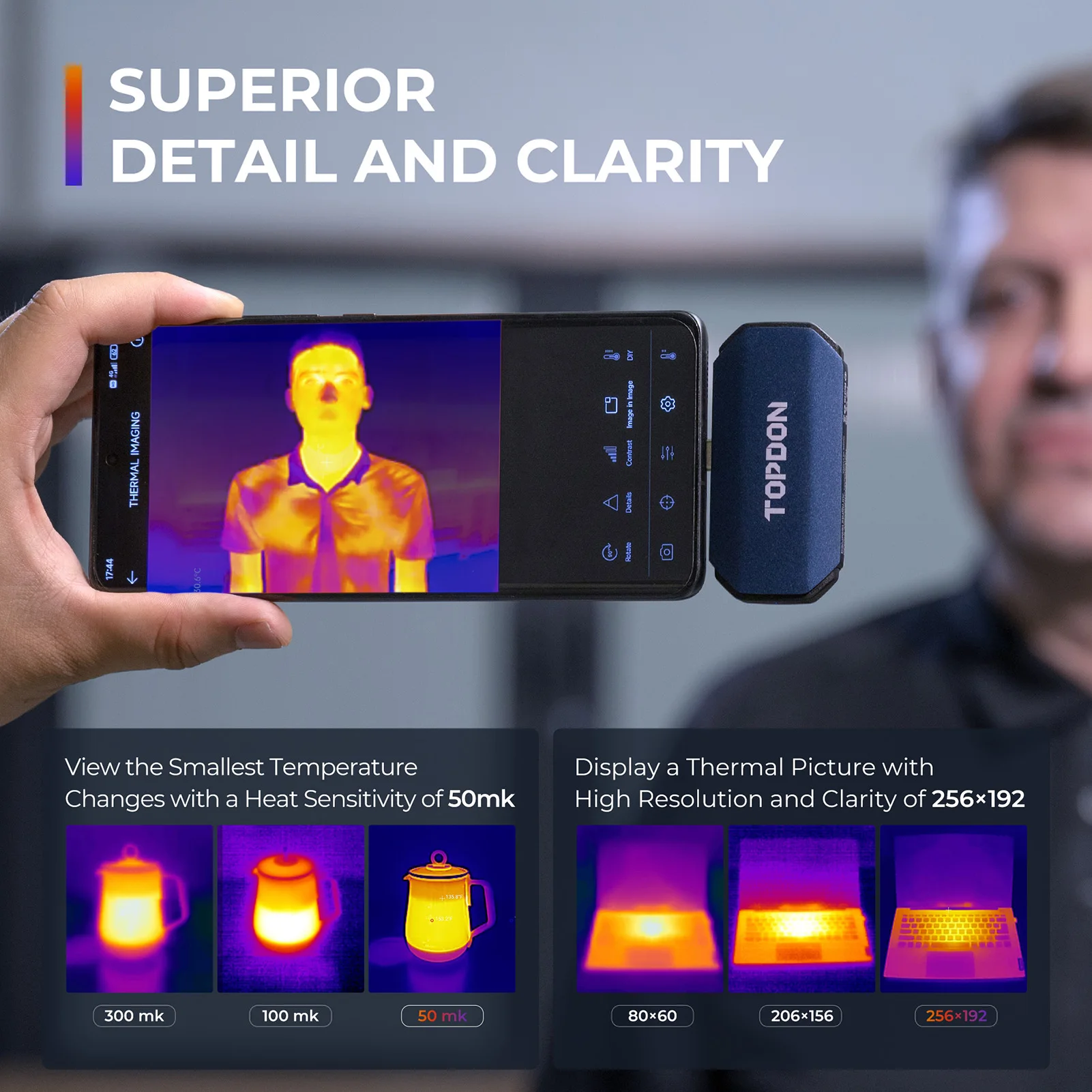 TOPDON TC001 256x192 Hoge Reso - Topdon Tc001 Thermal Camera recensie en prijs
